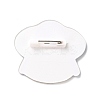 Flying Saucer Acrylic Safety Brooch LS-JEWB-D009-11P-2
