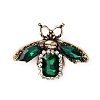 Rhinestone Bee Brooch Pin JEWB-WH0022-61A-1
