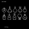 20Pcs 10 Styles Creactive Glasses Bottles Style Waterproof DIY Scrapbooking Stickers STIC-PW0002-075A-1