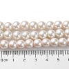(Defective Closeout Sale: Fading) Baking Paint Pearlized Glass Pearl Round Bead Strands HY-XCP0001-12-5