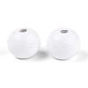 Spray Painted Round Natural Schima Wood Beads WOOD-A018-12mm-31-6