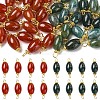 20Pcs Natural Carnelian Connector Charms PALLOY-YW00101-01-2