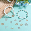 80Pcs 10 Styles Rack Plating Brass Filigree Connector Charms KKC-SC0001-04-4