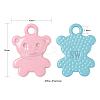 36Pcs 9 Colors Spray Painted Alloy Charms FIND-LS0001-55-3
