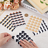 10Pcs 5 Colors Retro Hot Stamping Paper Photo Corner Self-Adhesive Stickers AJEW-CP0003-78-3