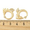 Brass Micro Pave Clear Cubic Zirconia Pendants KK-H460-10G-3