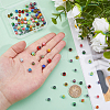 100Pcs 10 Colors Handmade Millefiori Lampwork Beads LAMP-DC0001-24-3