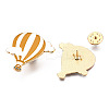 Hot Air Balloon with Cloud Enamel Pin JEWB-N007-268-3