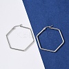 Tarnish Resistant 201 Stainless Steel Hoop Earrings X-EJEW-A052-25A-5