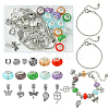 DIY Garden Theme Alloy & Brass European Style Bracelet Making Kits DIY-FS0007-26-1