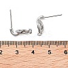 Brass Studs Earringss Finding KK-K364-10P-3