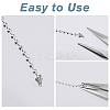 DICOSMETIC 30Pcs 925 Sterling Silver Bead Tips STER-DC0001-19-4