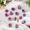 Cloth & Rhinestone Flower Ornament Accessories DIY-WH0302-80-4