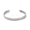 Non-Tarnish 304 Stainless Steel Open Cuff Bangle LS-BJEW-G653-01P-06-1