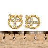 304 Stainless Steel Crystal Rhinestone Pendants STAS-L290-24G-3