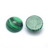 Synthetic Malachite Cabochons G-P393-R49-10MM-2