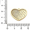 Brass Micro Pave Cubic Zirconia Pendant KK-L228-27G-3