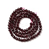 Natural Garnet Beads Strands G-J376-36B-4mm-2