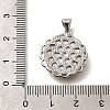 Brass Pave Natural Black Lip Shell Carved Cat Pendants KK-Z091-08P-02-3