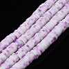 Handmade Polymer Clay Beads Strands CLAY-R089-6mm-170-2