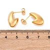 Ion Plating(IP) 304 Stainless Steel Twist Teardrop Stud Earrings for Women EJEW-K244-11G-2