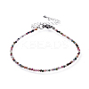Natural Multicolor Tourmaline Bead Bracelets X-BJEW-JB04555-06-5