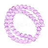 Transparent Glass Beads Strand GLAA-F112-01B-2