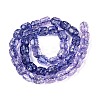 Transparent Crackle Glass Beads Strands GLAA-Q108-04A-07-2