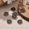 Alloy Enamel Pendants ENAM-S124-01B-08A-4