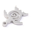Non-Tarnish 304 Stainless Steel Charms STAS-O142-21P-3