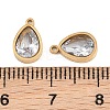 Plated 304 Stainless Steel & Glass Pendants GL-CBA5A59-01G-01-3