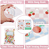 20Pcs 2 Colors Rectangle PET Resealable Packaging Bags ABAG-TA0001-33A-4