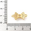 Brass Pave Clear Cubic Zirconia Connector Charms KK-Z072-05G-3