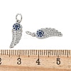 Brass Micro Pave Cubic Zirconia Pendants KK-U056-40P-3