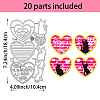 Carbon Steel Cutting Dies Stencils DIY-WH0309-1722-2