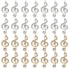 32Pcs 2 Colors Alloy Crystal Rhinestone Pendants FIND-SC0019-30-1