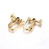 Ion Plating(IP) 304 Stainless Steel Clip-on Earring Findings LS-STAS-H467-04G-2