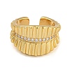 Brass Micro Pave Cubic Zirconia Cuff Rings RJEW-P127-08G-2