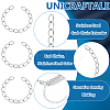 50Pcs 304 Stainless Steel Curb Chain Extender STAS-UN0058-47P-5