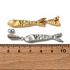 Fish 304 Stainless Steel Dangle Stud Earrings EJEW-A140-01GP-5
