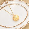 304 Stainless Steel Clear Cubic Zirconia Constellation Pendant Necklaces NJEW-R021-02G-11-1