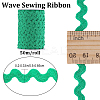 2 trands Polyester Wave Bending Fringe Trim OCOR-GF0003-02F-2