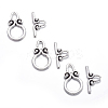 Ring Tibetan Style Alloy Toggle Clasps A1011Y-2