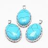 Synthetic Turquoise Pendants G-D851-04-1