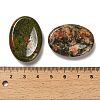 Oval Natural Unakite Worry Stone G-H073-06B-3