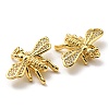 Brass with Cubic Zirconia Pendants X-KK-K341-21G-3