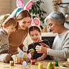 7-Slot Iron Easter Egg Display Stands ODIS-WH0058-21B-G-6