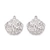 304 Stainless Steel Shell Shaped Pendants STAS-T067-28P-1