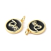 Real 16K Gold Plated Brass Enamel Pendants LS-ZIRC-L103-058G-2