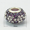 Resin Rhinestone European Beads GPDL-C004-01S-1